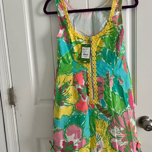 NWT LILLY PULITZER SHORELY BLUE BIG FLIRT DELIA SHIFT DRESS - Picture 3 of 5